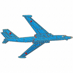 Airplanes Embroidery Design 12